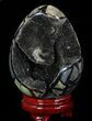 Septarian Dragon Egg Geode - Crystal Filled #88291-2